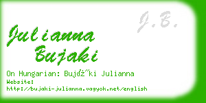 julianna bujaki business card